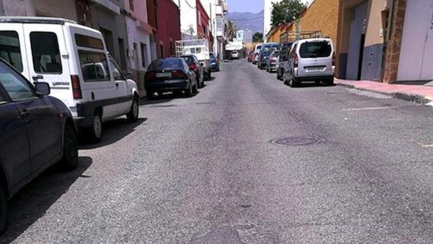 Estado de una de las calles de La Rocha