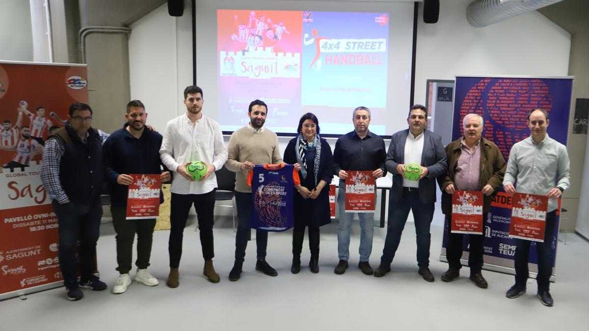 Presentación de la Global Tourism Handball Sagunt que tendrá lugar este sábado 11 de marzo en el Pabellón OVNI-Internúcleos.