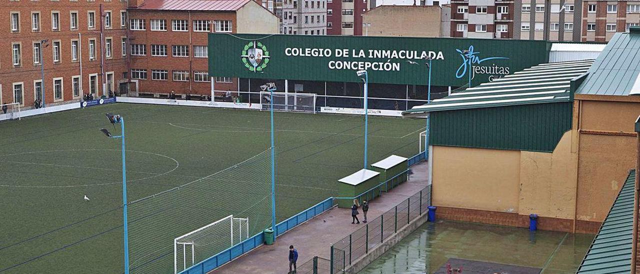 El patio del colegio de la Inmaculada.