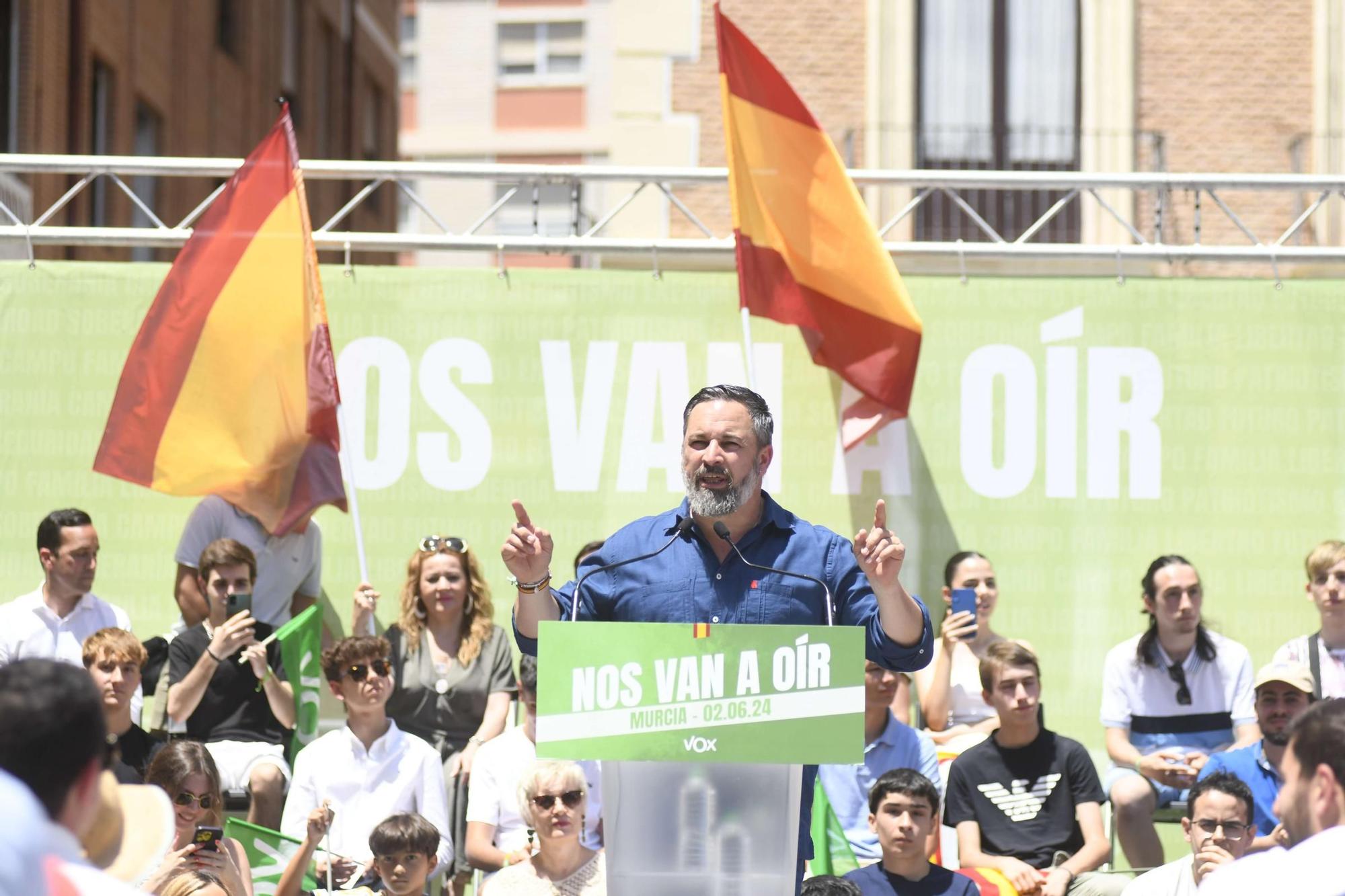 Acto de Santiago Abascal y Jorge Buxadé en Murcia