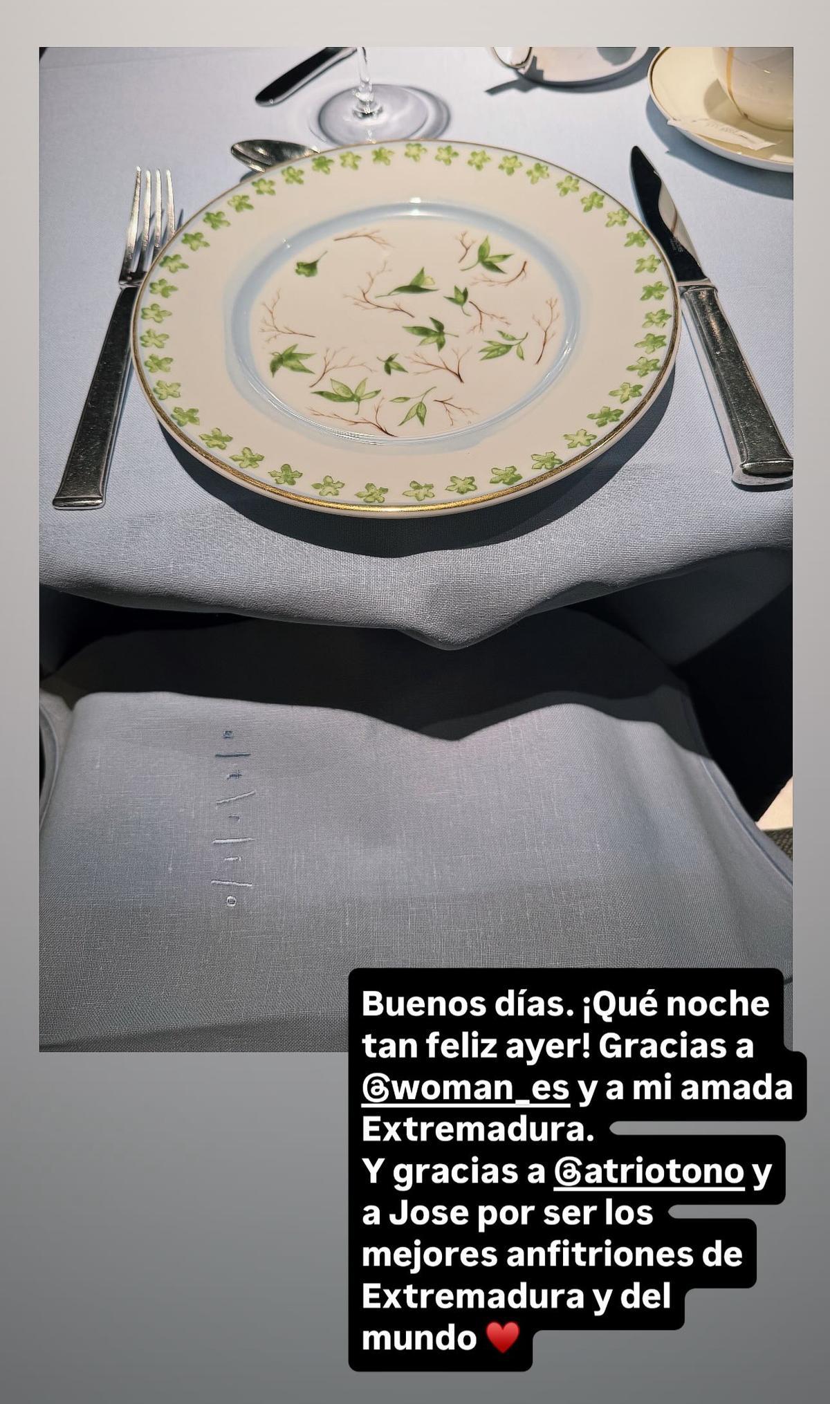 Story de Sánchez Silva en su IG.