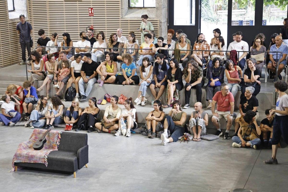 Parte del público en la cita en la Casa das Máquinas.