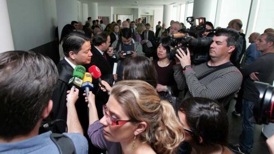 La celebración del juicio causó ayer una gran espectación entre los medios de comunicación nacionales y asiáticos.