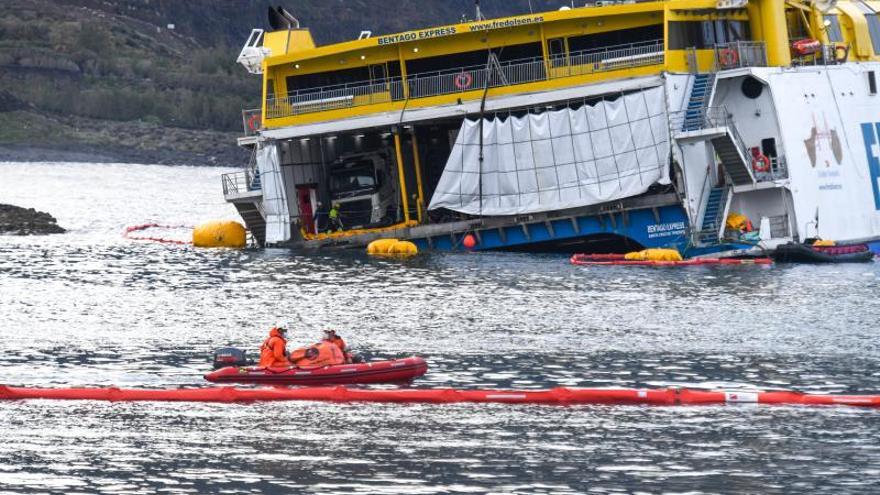 Nuevo intento de reflotar el ferry de Fred Olsen