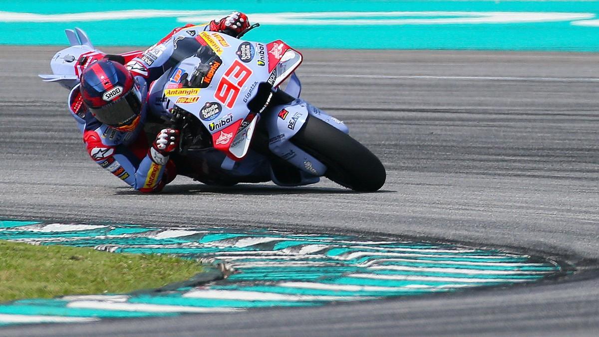 Marc Márquez en los test de Sepang