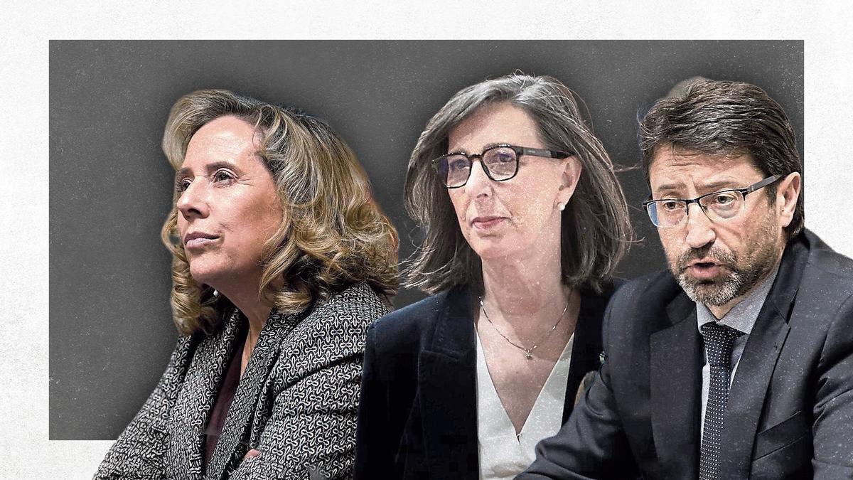 Enrique Fernández, Nieves Roqueñí y Belarmina Díaz