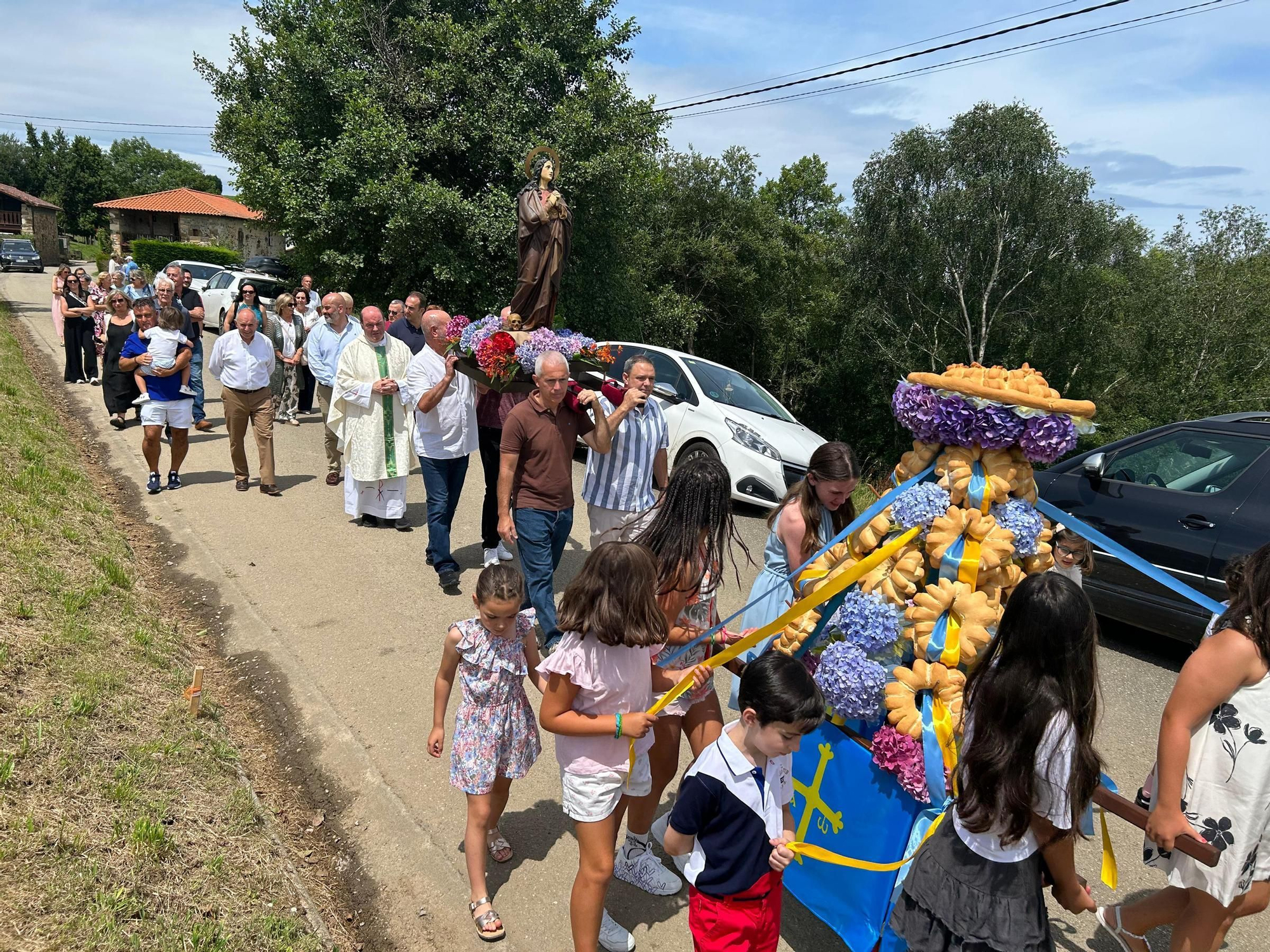 Fiesta de Santa Marina en Tezangos (Ribadesella)