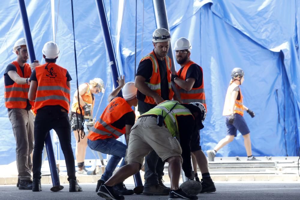 El Cirque du Soleil levanta la Gran Carpa que acogerá el espectáculo ''Kooza''