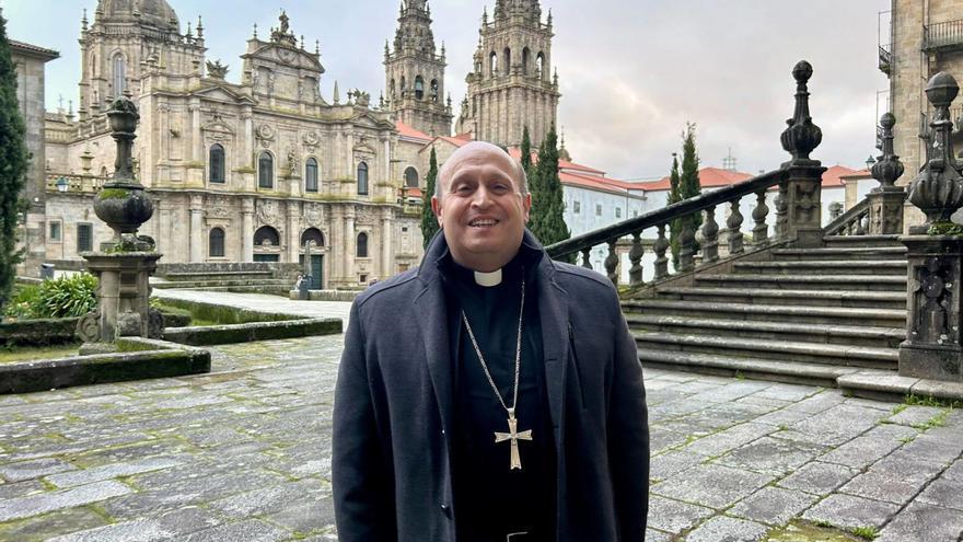 Monseñor Francisco
Prieto, ayer, en Santiago. 
  | // ANTONIO HERNÁNDEZ