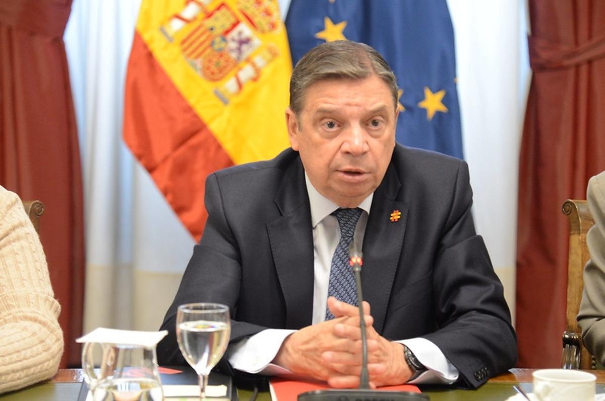 El ministro Planas en la reunión de este jueves.
