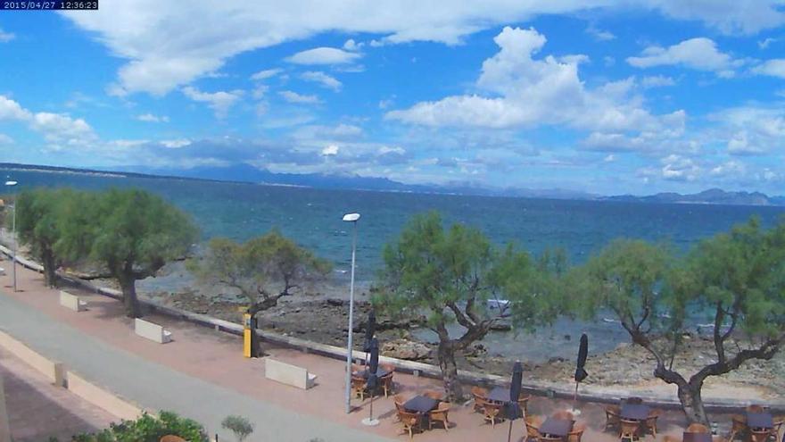 Wolken und Sonne in Colònia Sant Pere am Montagvormittag (27.4.)