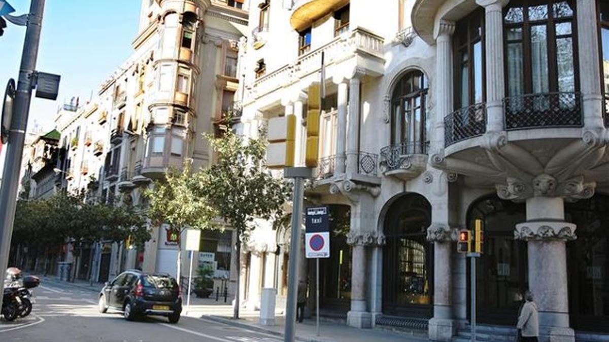 El Hotel Casa Fuster, en la calle de Gran de Gràcia