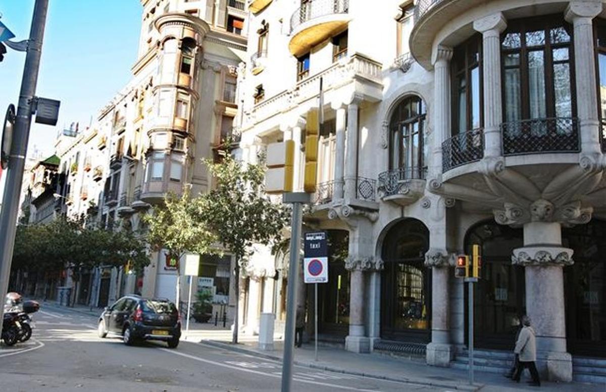 L’Hotel Casa Fuster, al carrer Gran de Gràcia.
