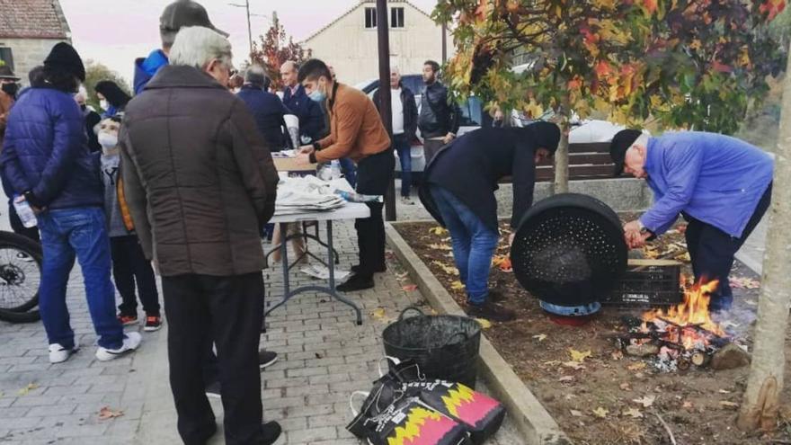 Un magosto para celebrar la nueva cara de Ermelo