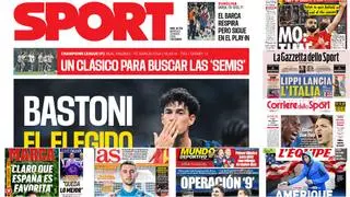 Bastoni, Joan Garcia y Cubarsí, protagonistas de las portadas del día