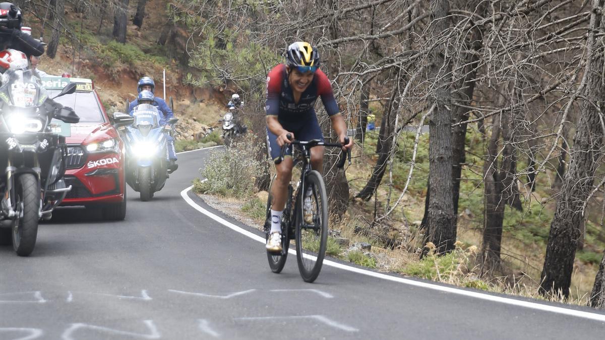 El ecuatoriano Richard Carapaz, último ganador en Peñas Blancas, en la 12ª etapa de la Vuelta Ciclista a España de 2022