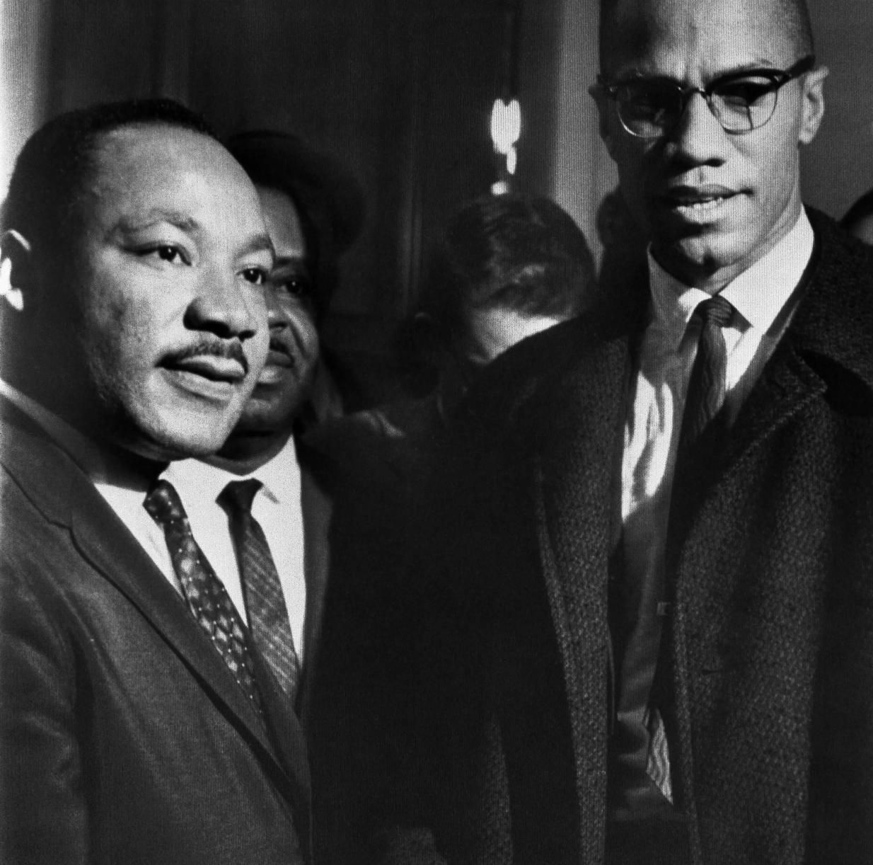 Martin Luther King y Malcolm X