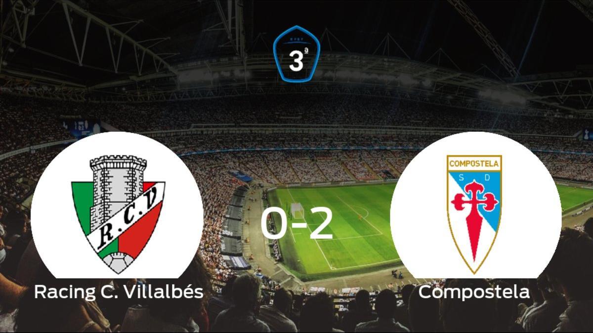 El Compostela vence 0-2 en el estadio del Racing C. Villalbés