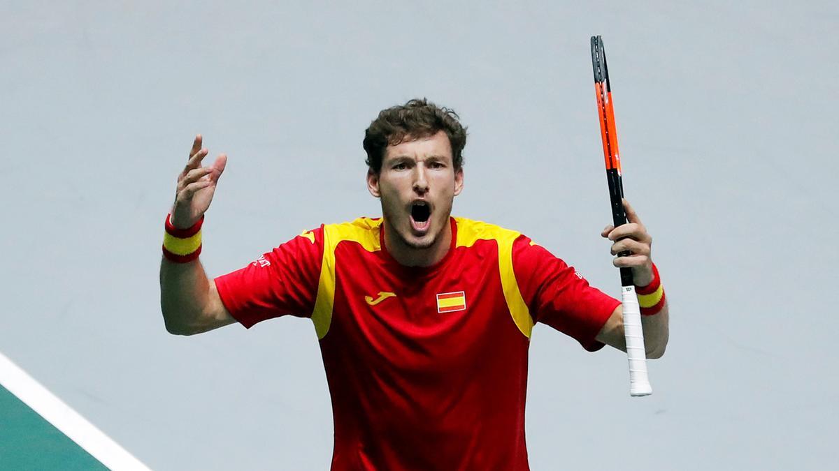 Pablo Carreño, en un partido de Copa Davis con España.   | SUSANA VERA /  REUTERS