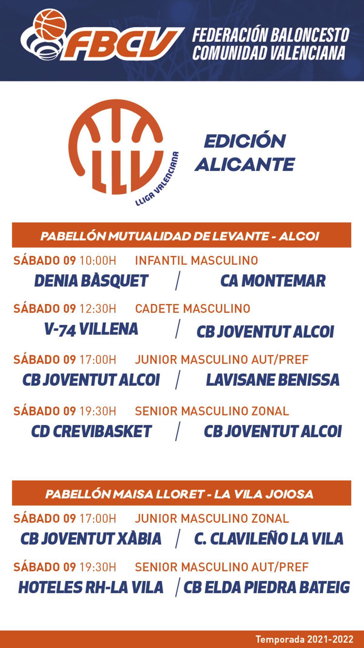 Finales Lliga Valenciana, edición Alicante