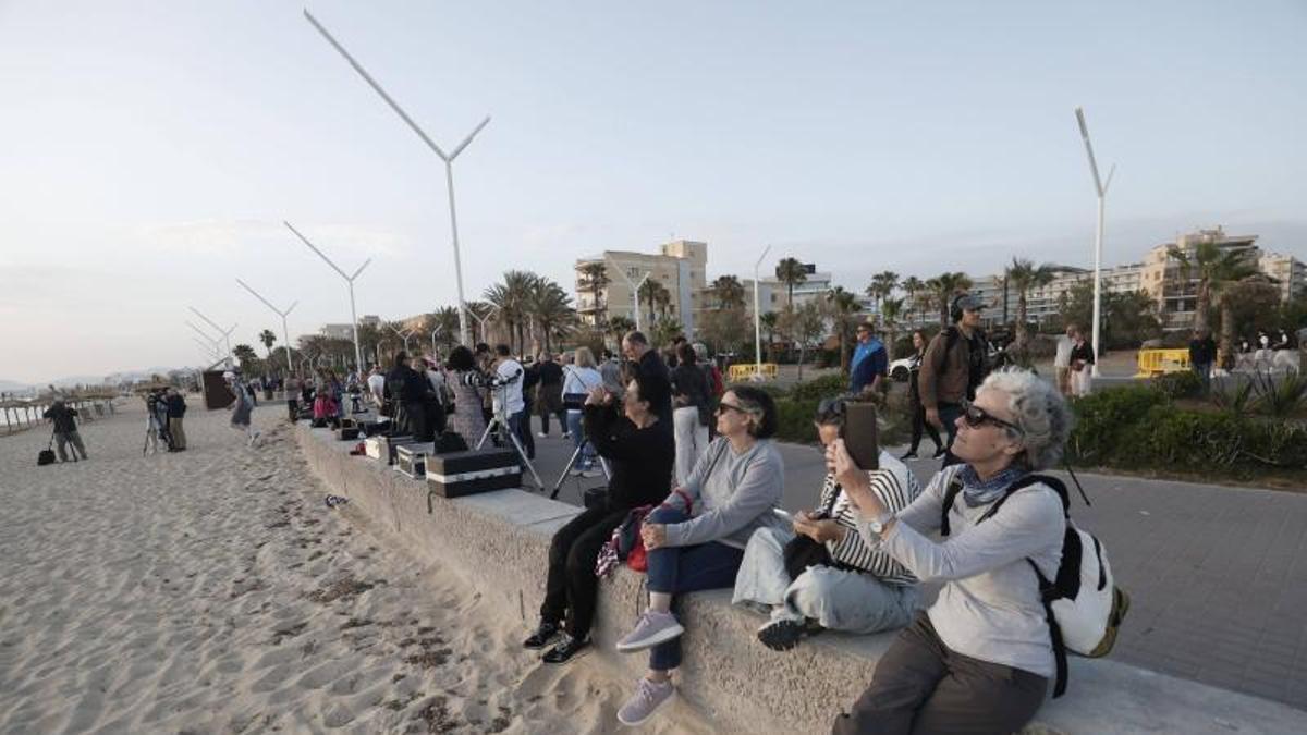 La Platja de Palma activará a las 12.00 controles de acceso «exhaustivos y rigurosos» por el eclipse