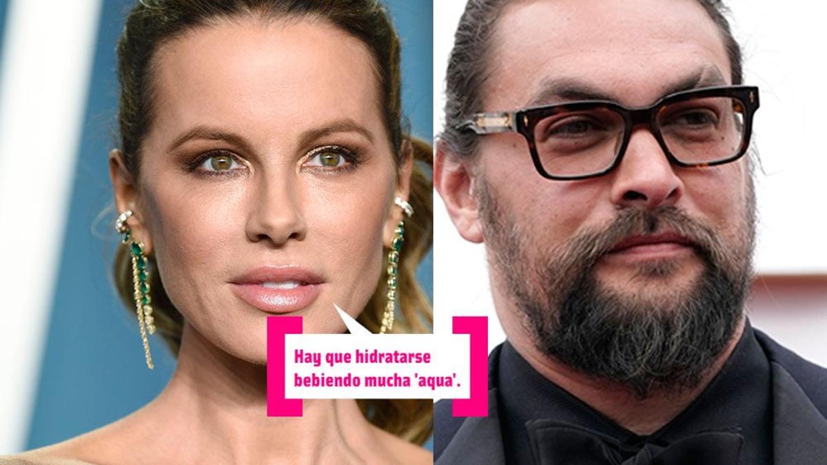 Jason Momoa y Kate Beckinsale, fotomontaje