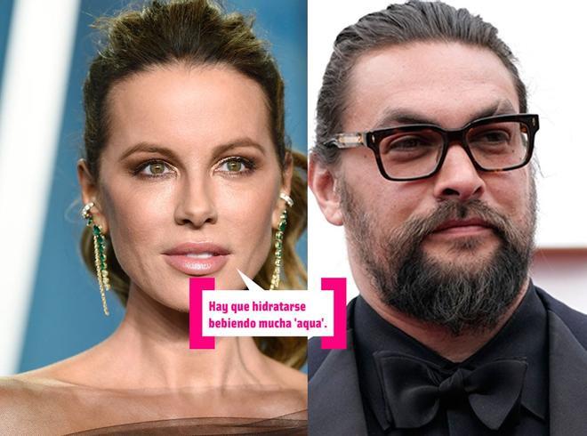 Jason Momoa y Kate Beckinsale, fotomontaje