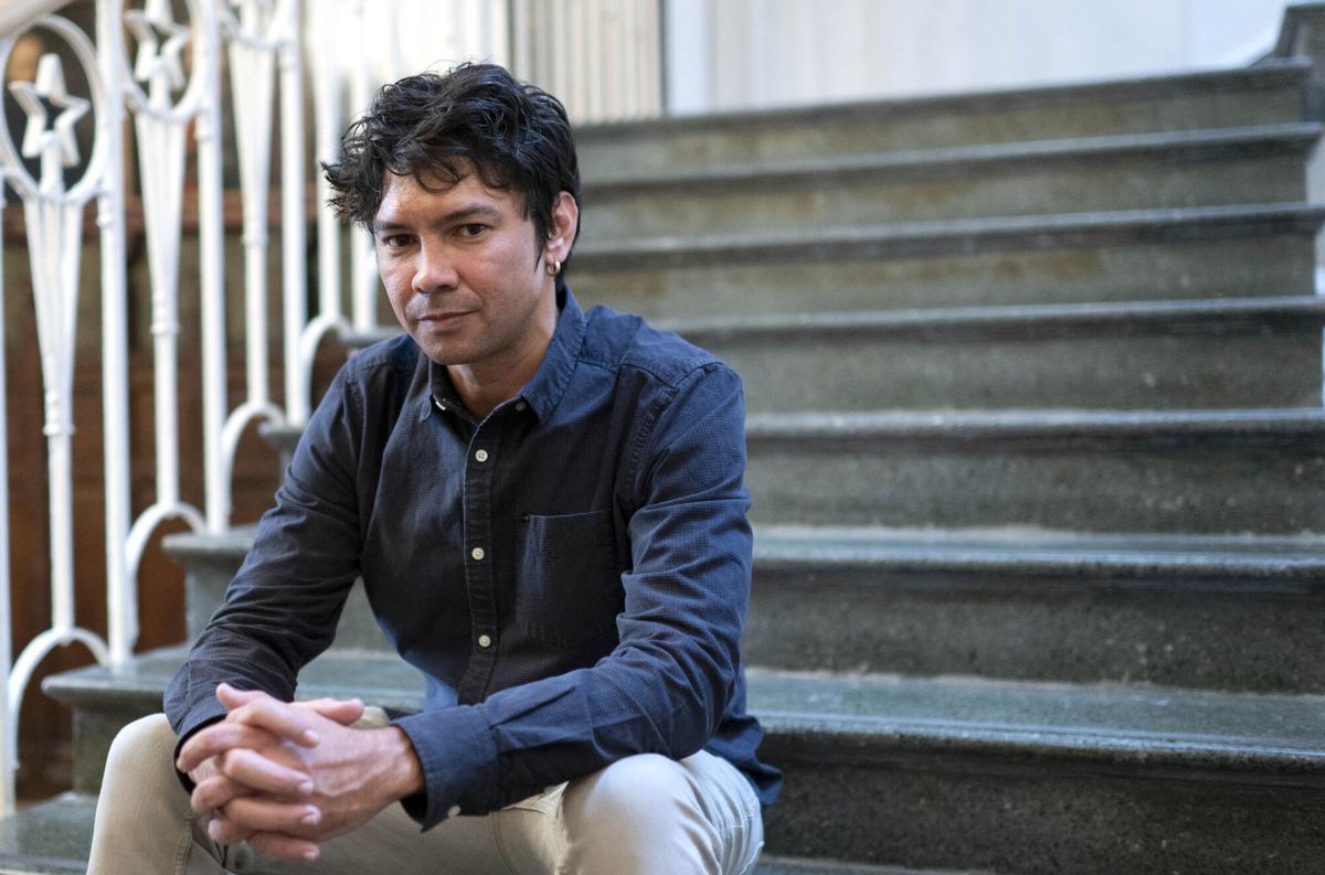 El opositor y dramaturgo cubano Yunior García Aguilera, en una imagen de archivo tras su llegada a Madrid.