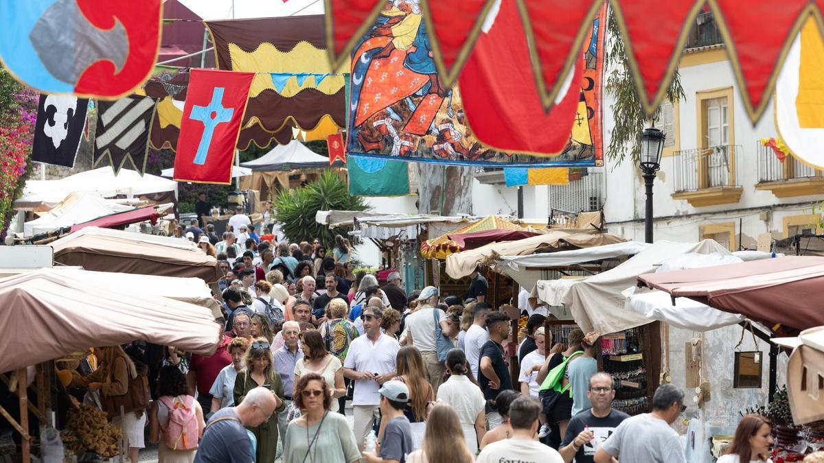 Vista de sa Carrossa durante la Feria Medieval de este año