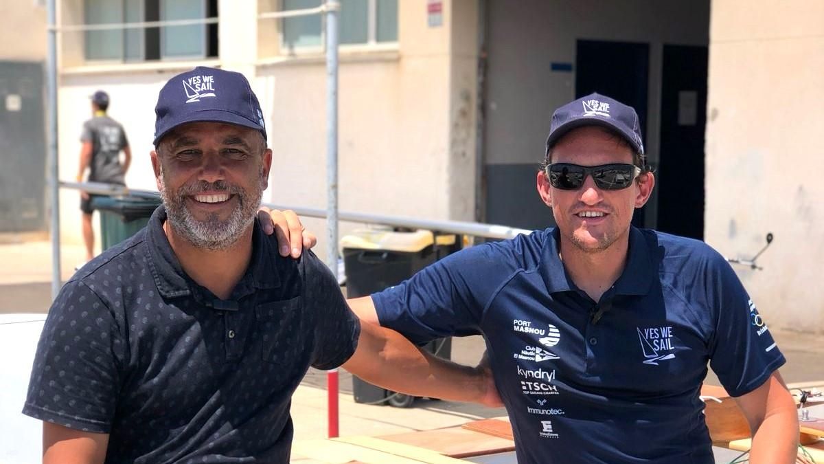 Sergi Alós (CEO i fundador de Top Sailing Charter) i Dani Anglada (impulsor del projecte Yes We Sail).
