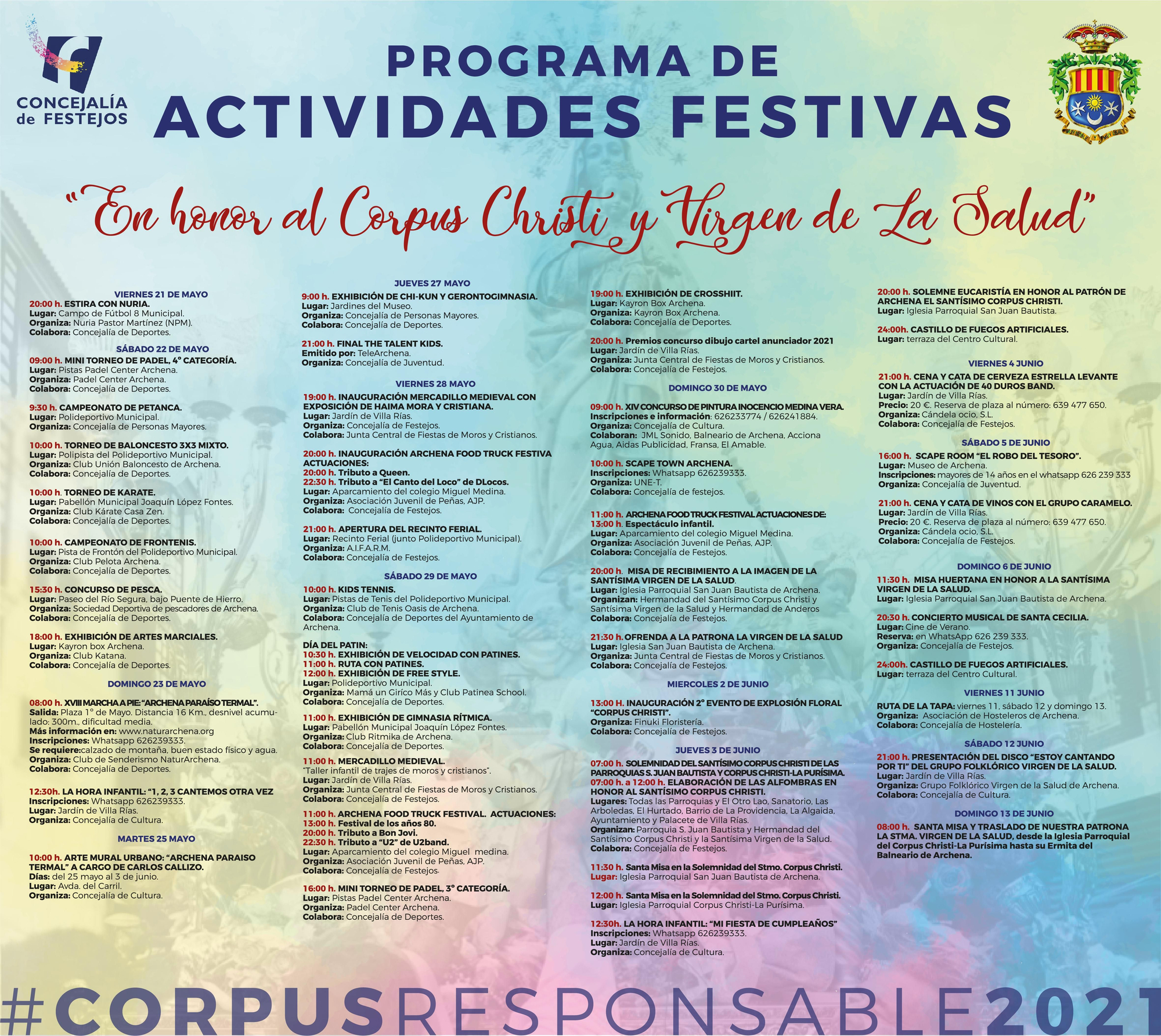 Programa de las Fiestas de Archena