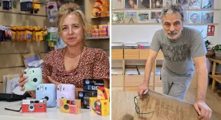 Las cámaras analógicas o los vinilos vuelven con fuerza en Vigo