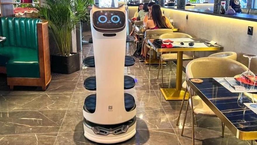 Visitamos a través de los vídeos de algunos 'tiktokers' el restaurante de comida oriental de Samil que tiene un robot en su plantilla