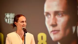 Caroline Graham Hansen, feliz tras su renovación: "Me gustaría retirarme en el Barça"