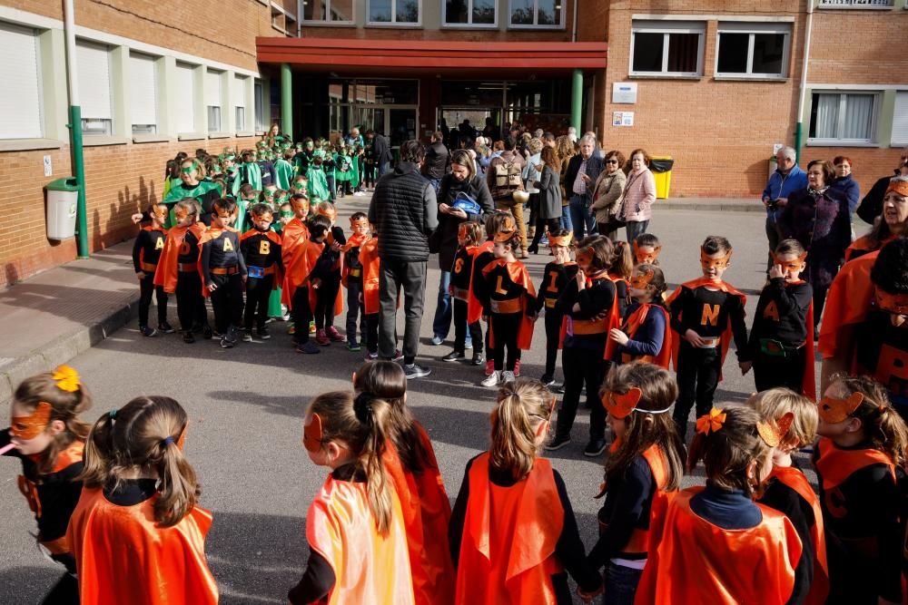 Antroxu en los colegios de Gijón