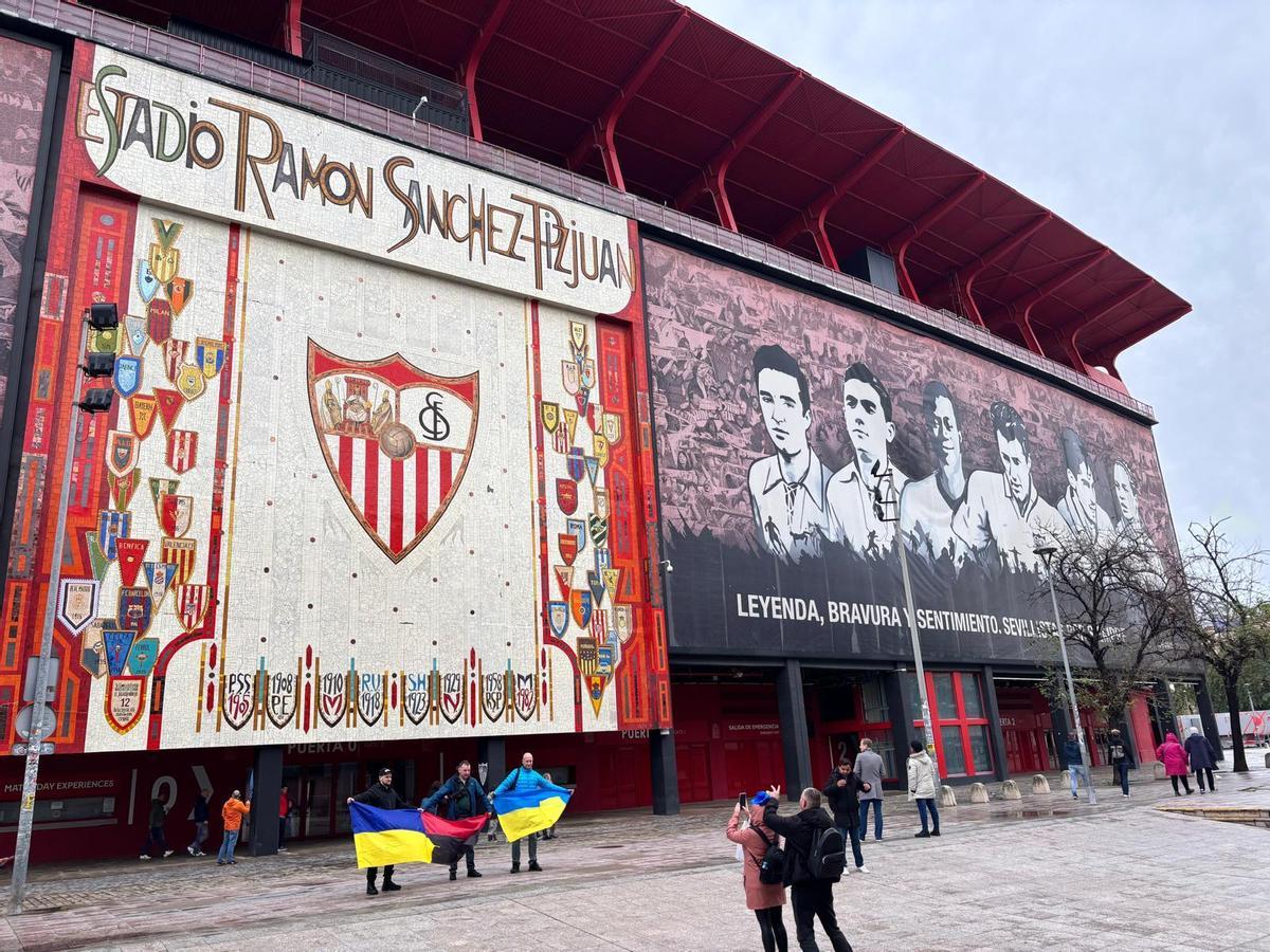 El Sánchez-Pizjuán, ahir a la tarda.