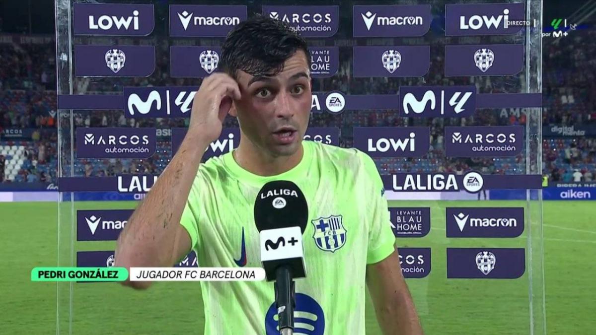 Pedri en declaraciones a Movistar +