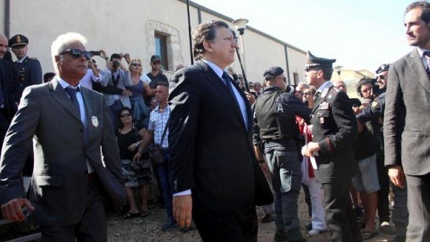 Durao Barroso, abucheado en Lampedusa