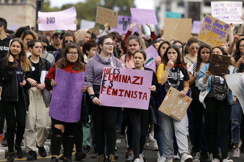 Manifestación de los estudiantes en Valencia contra el pin parental