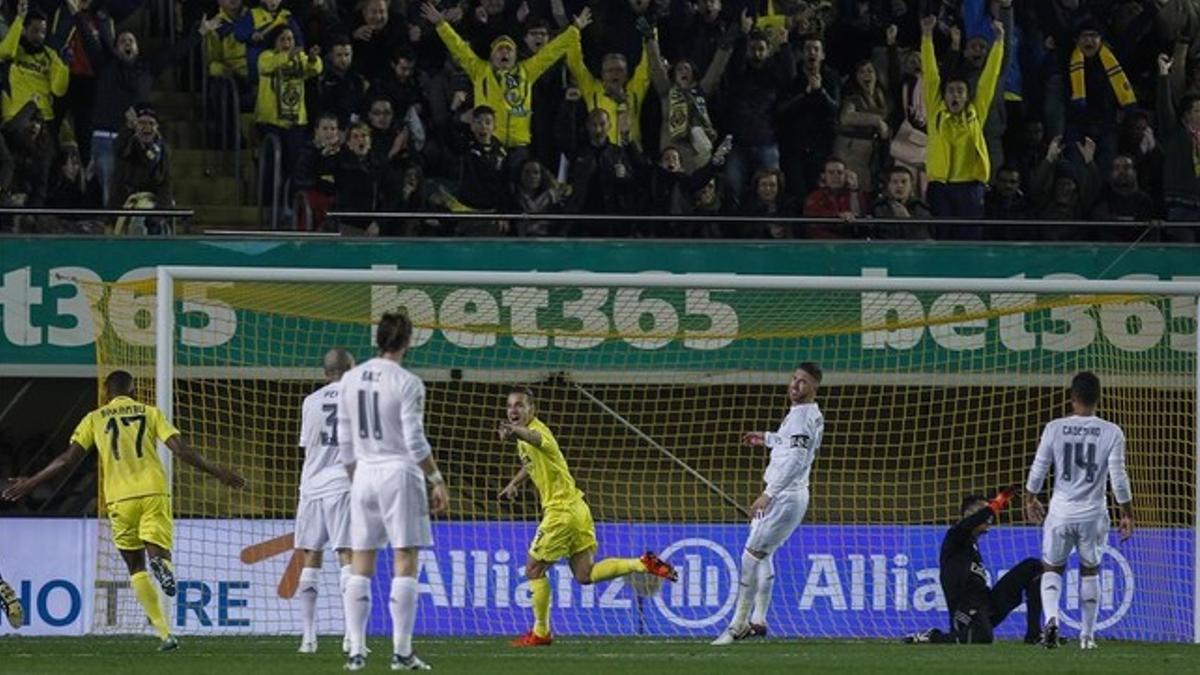 Soldado, tras marcar en El Madrigal