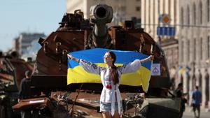 Celebración del Día de la Independencia de Ucrania en Kiev