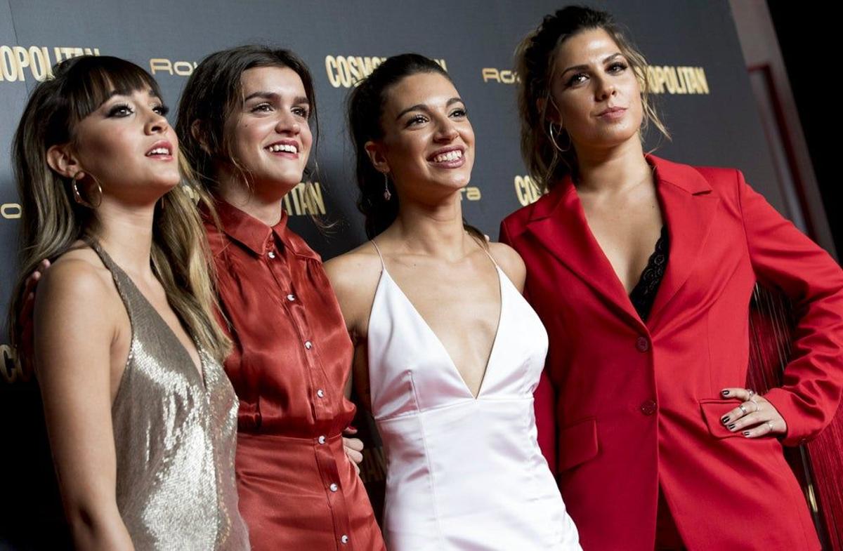 Aitana, Amaia, Ana Guerra y Miriam posan juntas en los premios Cosmo
