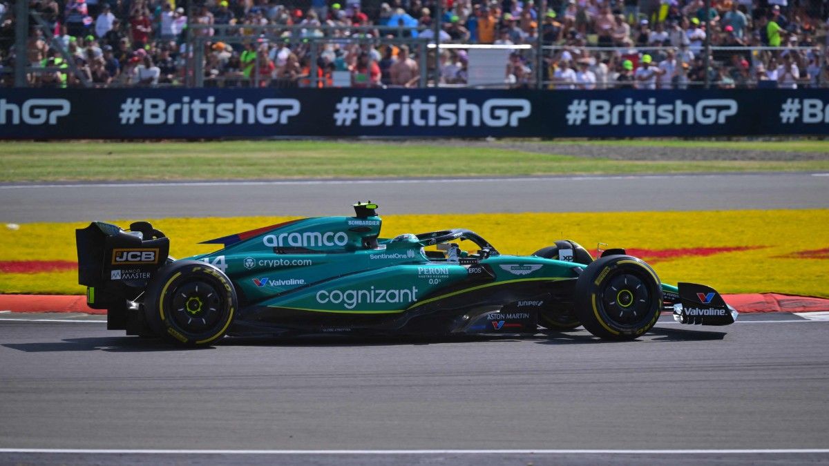 Fernando Alonso, durante el GP de Gran Bretaña en Silverstone