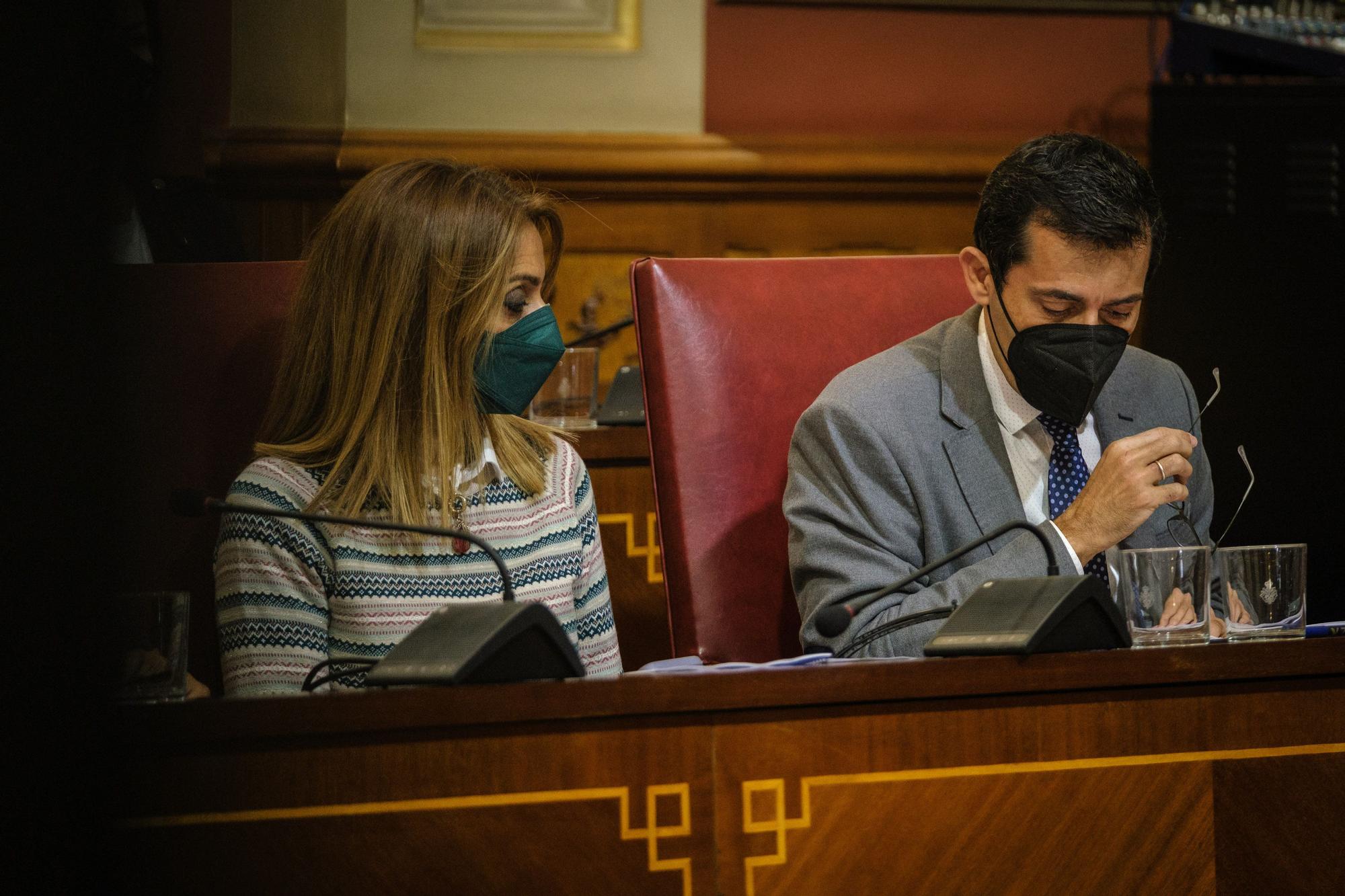 Pleno extraordinario del Ayuntamiento de Santa Cruz