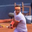 Nadal, concentrado en su partido en Barcelona