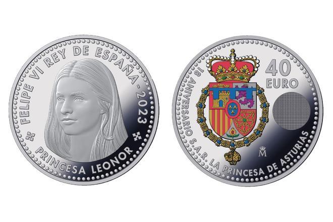 La moneda de la princesa Leonor por su 18 cumpleaños