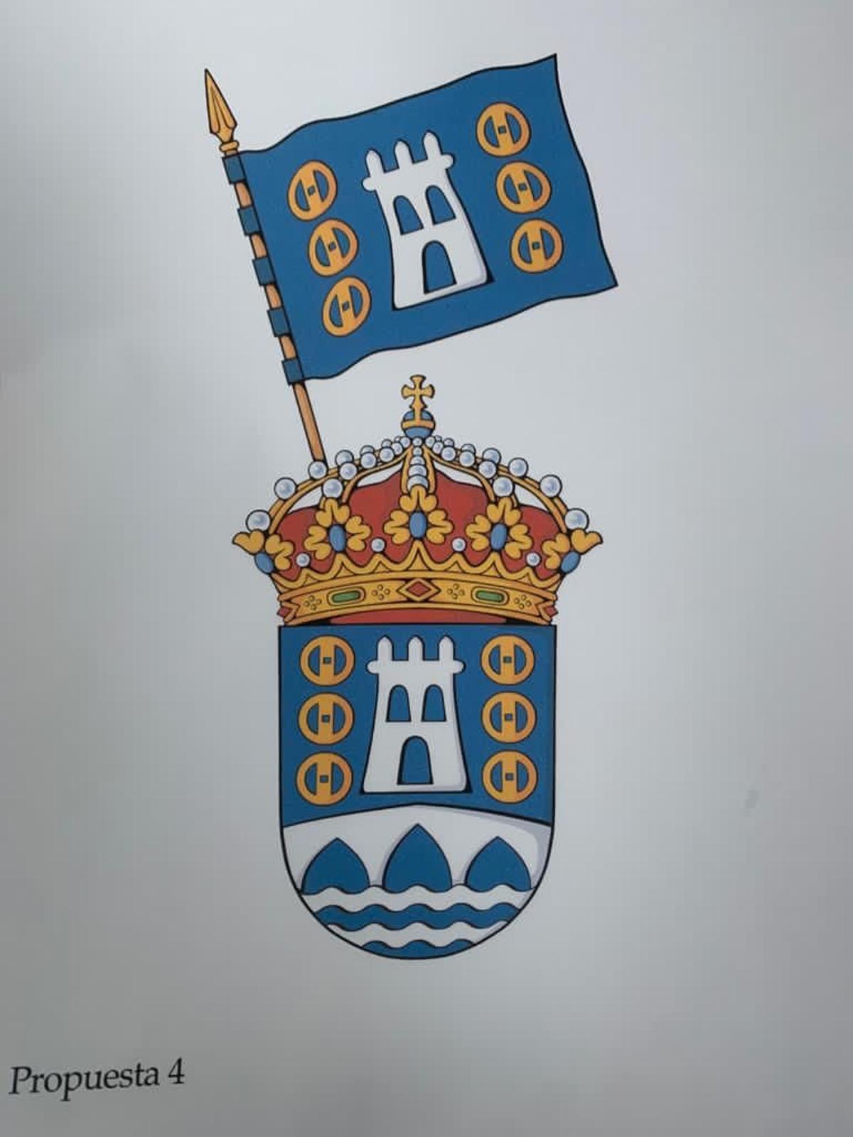 El nuevo escudo, aprobado en el pleno de septiembre.