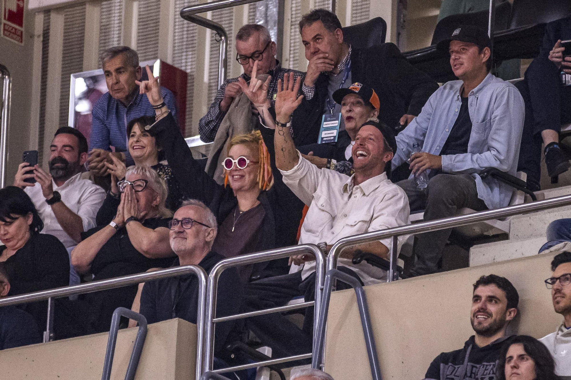 Lana Wachowski durante el partido del Lenovo Tenerife en el Santiago Martín.