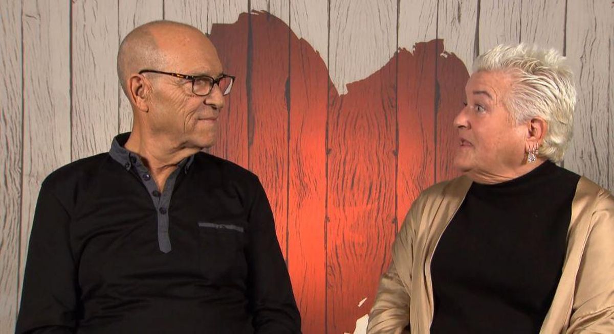 Antonio y Mª Ángeles durante la decisión final en 'First Dates'