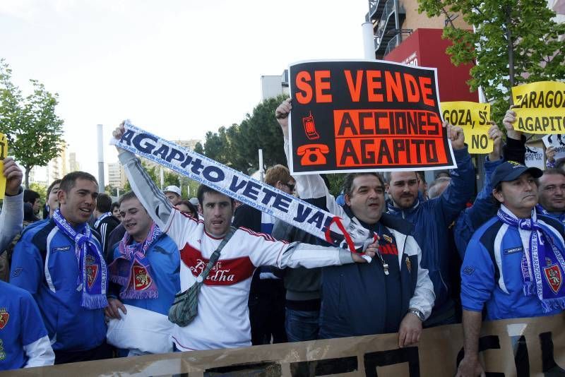 Fotogalería: El descenso a Segunda del Real Zaragoza